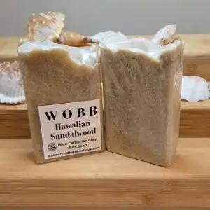 HAWAIIAN SANDALWOOD Exfoliating & Detoxing Salt Body Bar