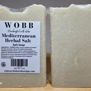 MEDITERRANEAN HERBAL Exfoliating & Detoxing Salt Body Bar