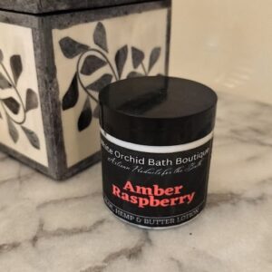 ALOE, HEMP & BUTTER LOTION 4 OZ - AMBER RASPBERRY