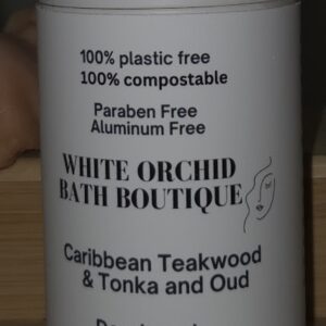 DEODORANT (Aluminum Free) Caribbean Teakwood, Tonka & Oud