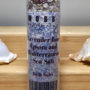 LAVENDER ROSE, EPSOM SALT and MEDITERRANEAN SEA SALT BATH SALT