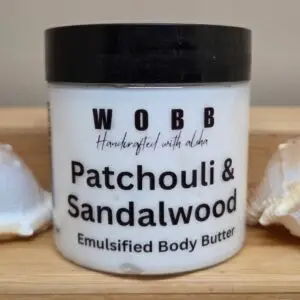 PATCHOULI & SANDALWOOD BODY BUTTER 4 OZ